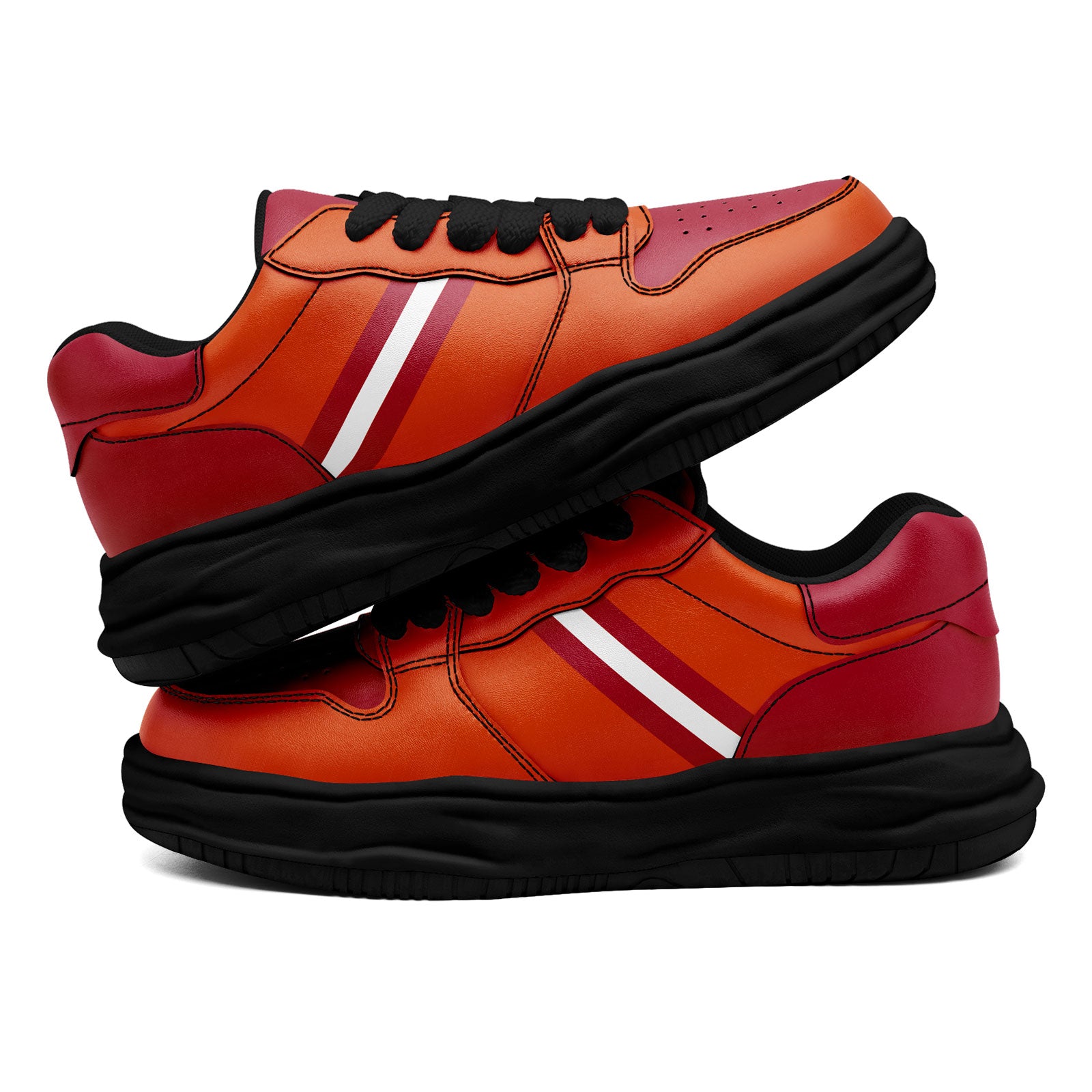 Custom Red Orange Tampa Bay Shoes Personalized Sneaker FN032-D020389-29
