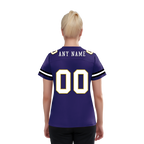 Custom Purple Classic Style Personalized Authentic Football Jersey FBJ02-bd0a70cb