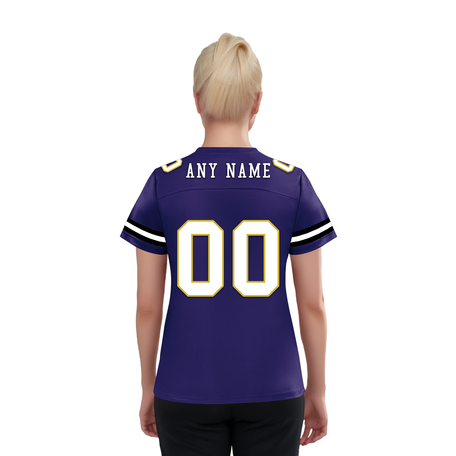 Custom Purple Classic Style Personalized Authentic Football Jersey FBJ02-bd0a70cb