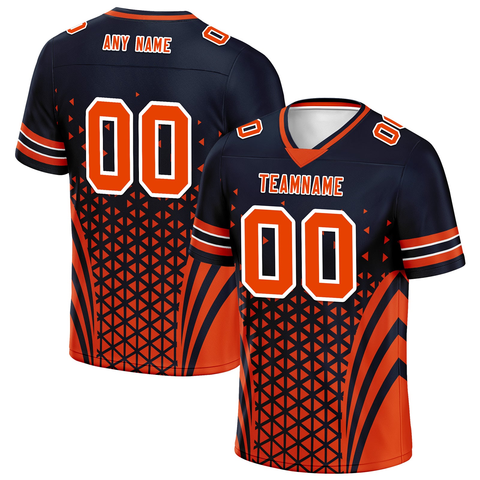 Custom Black Orange Illinois Football Jersey and Sports Shoes Combo Offer Personalized Combo ZH-D023031-7
