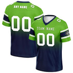 Custom Green Blue Seattle Personalized Authentic Football Jersey FBJ02-D020249-27