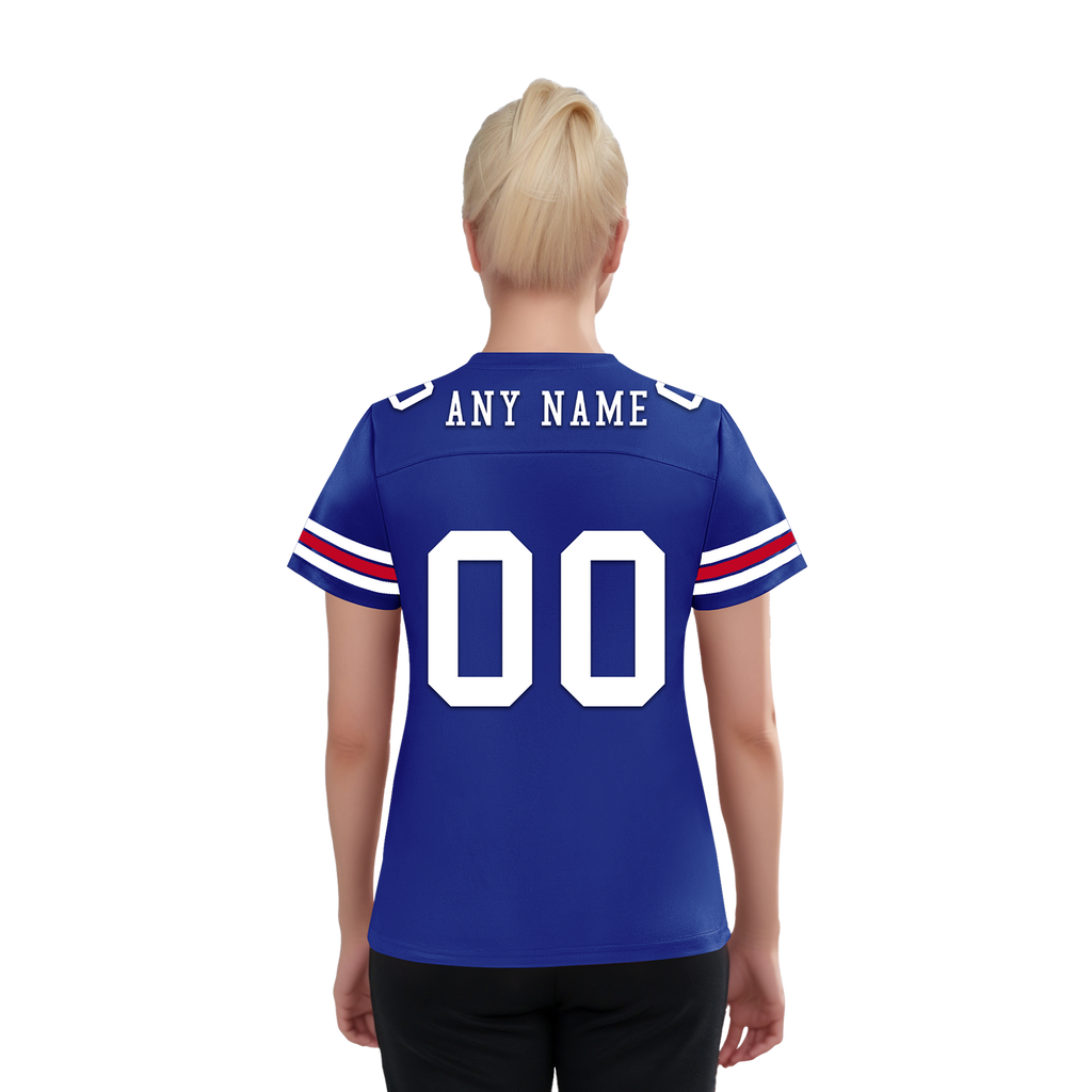 Custom Blue Classic Style Personalized Authentic Football Jersey FBJ02-bd0a70aa