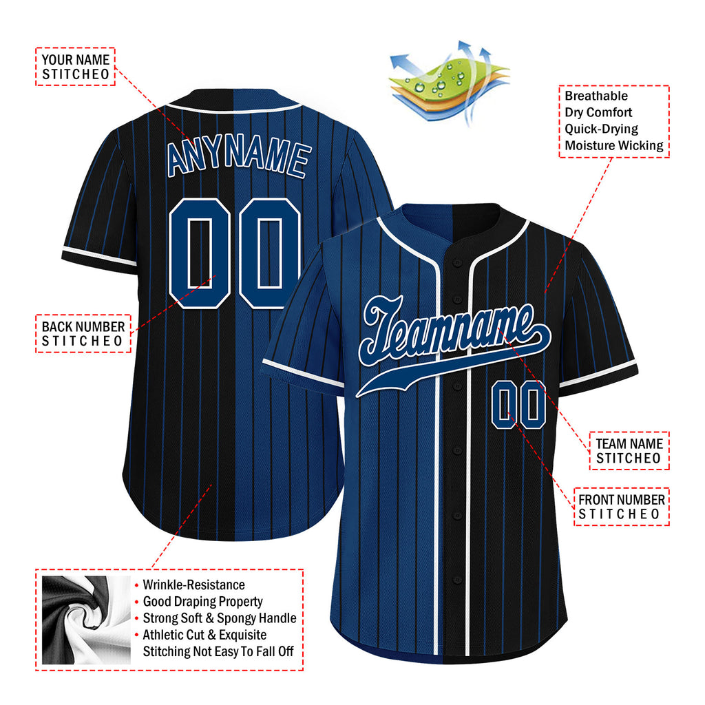 Custom Stripe Fashion Personalized Authentic Baseball Jersey BSBJ01-E06043-10