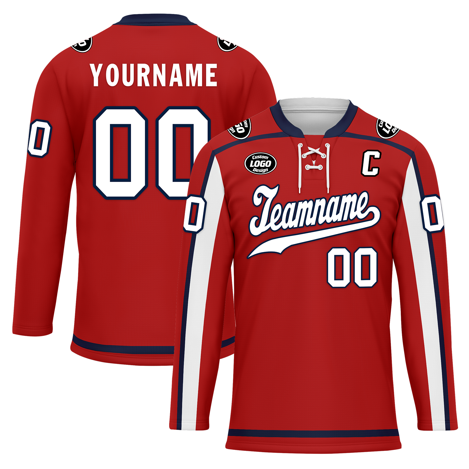Custom Red Personalized Hockey Jersey HCKJ01-D0a70e9