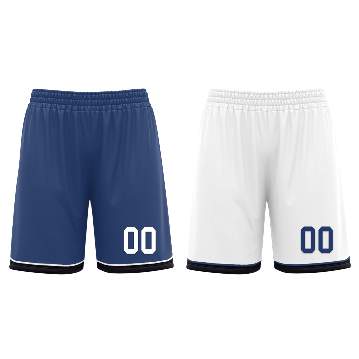 Custom Blue White Classic Style Reversible Basketball Uniform Personalized Ordinary BBJR-D017053