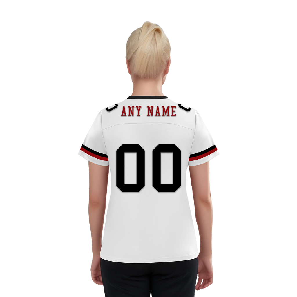 Custom White Black Classic Style Personalized Authentic Football Jersey FBJ02-bd0a700b