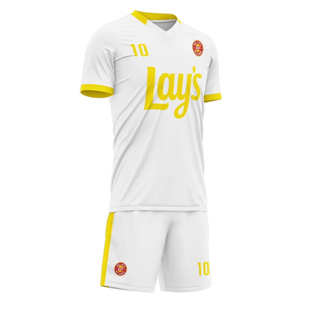 Custom White Soccer Sets Jersey Personalized SCJ101-D020207-2