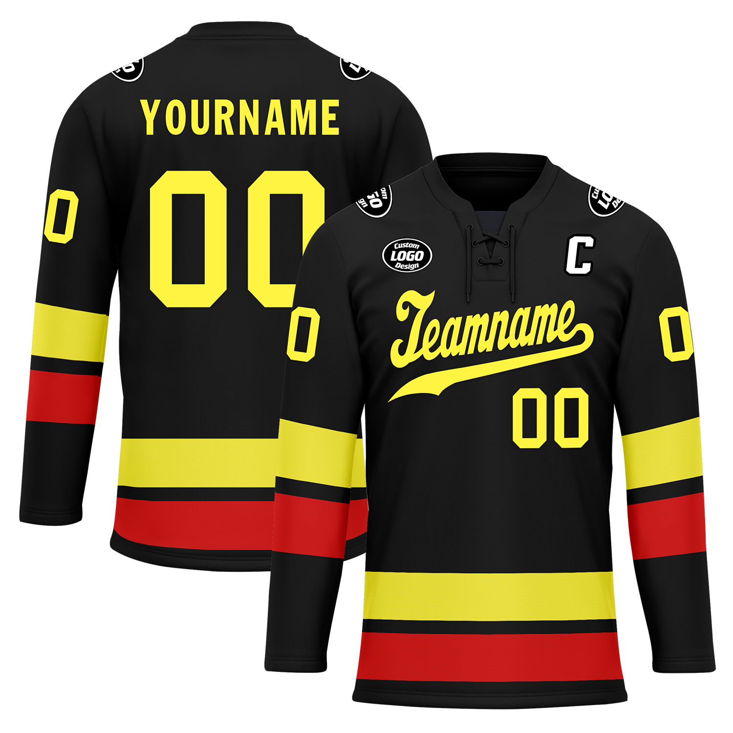 Custom Black Personalized Hockey Jersey HCKJ01-D0a70dd