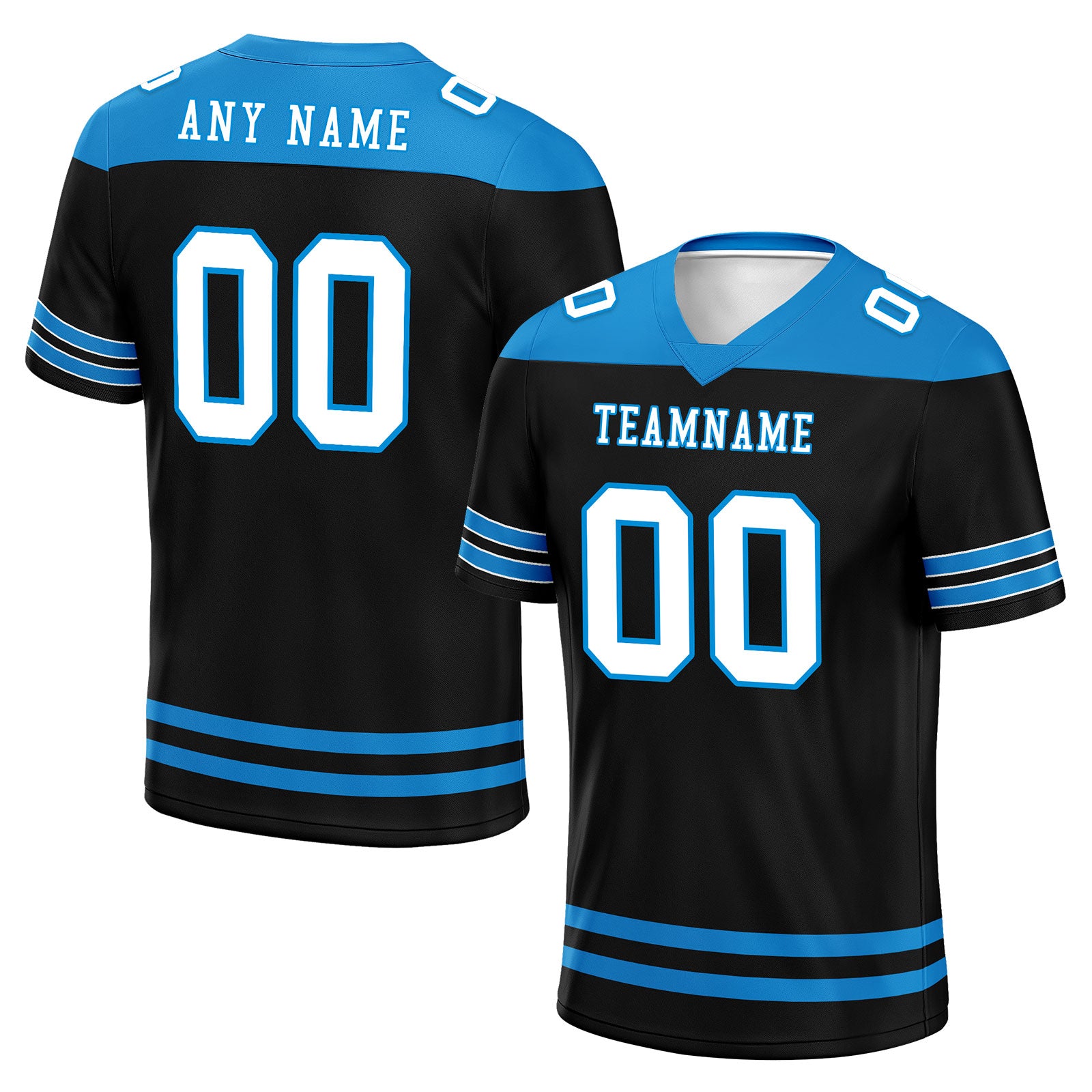 Custom Carolina Personalized Authentic Football Jersey FBJ02-E0607-27