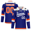 Custom Blue Orange Personalized Hockey Jersey HCKJ01-D0a700f