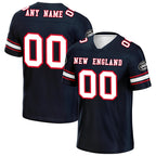 Custom Navy New England Personalized Authentic Football Jersey FBJ02-D020256-20