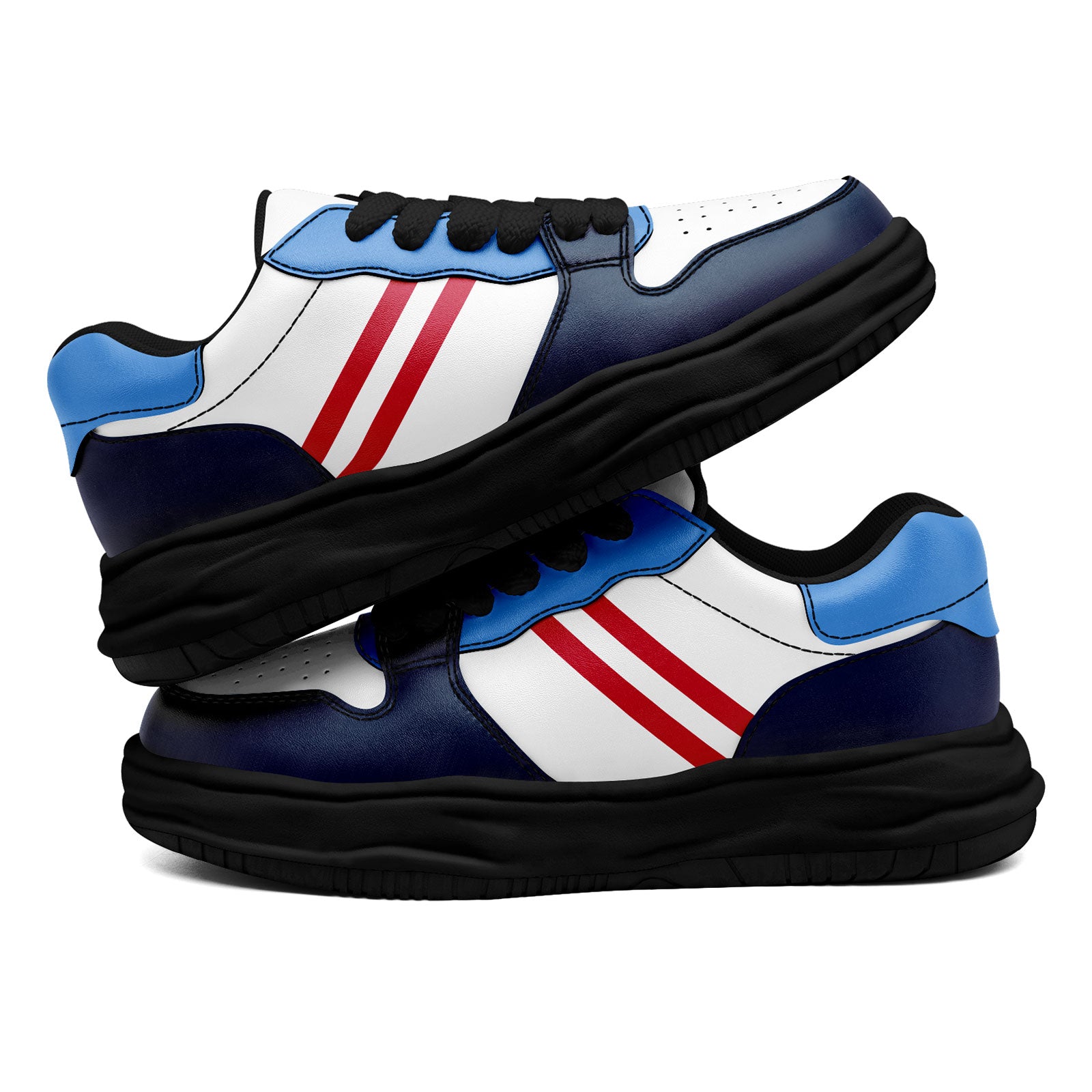 Custom Blue White Tennessee Shoes Personalized Sneaker FN032-D020389-32