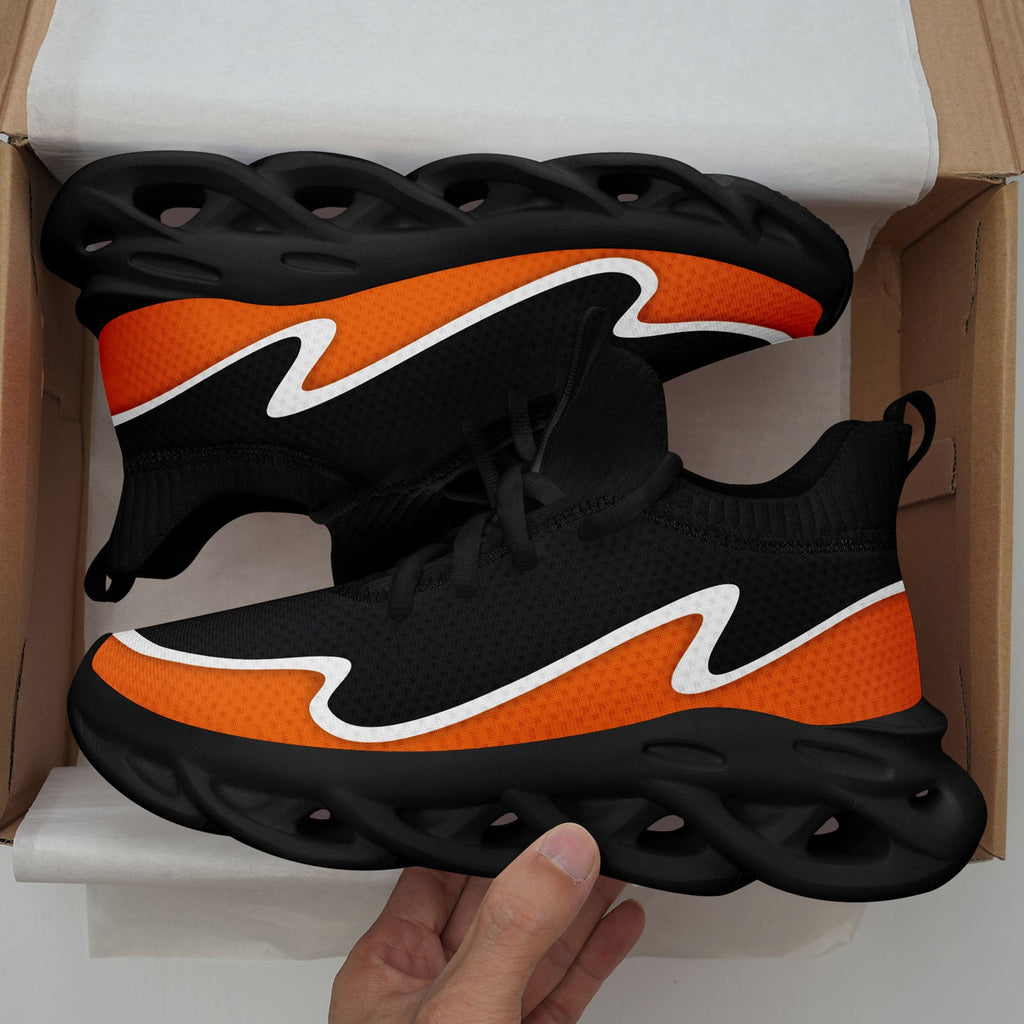 Custom Dark Gray Orange Maxsoul Shoes Personalized Sneaker FN030A-E020011-6