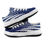 Custom Blue White Indiana Football Jersey and Sports Shoes Combo Offer Personalized Combo ZH-D023031-14