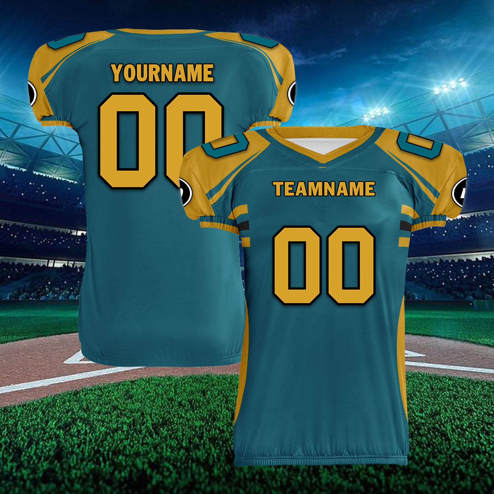Custom Blue Black Florida High-Performance American Football Jersey FBJ06-D023001-16