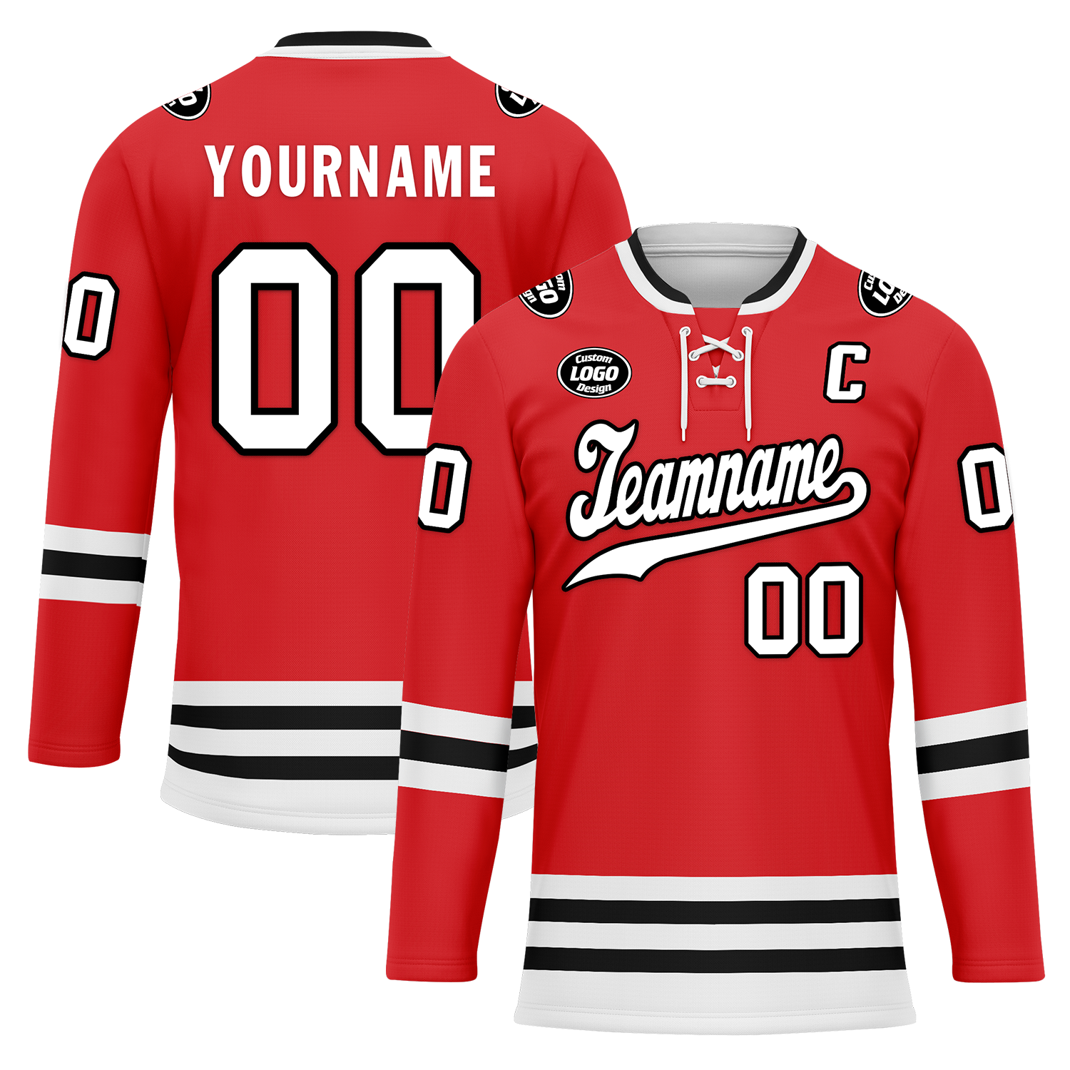 Custom Red Personalized Hockey Jersey HCKJ01-D0a70bf