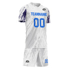 Custom White Gray Soccer Sets Jersey Personalized SCJ101-D28043