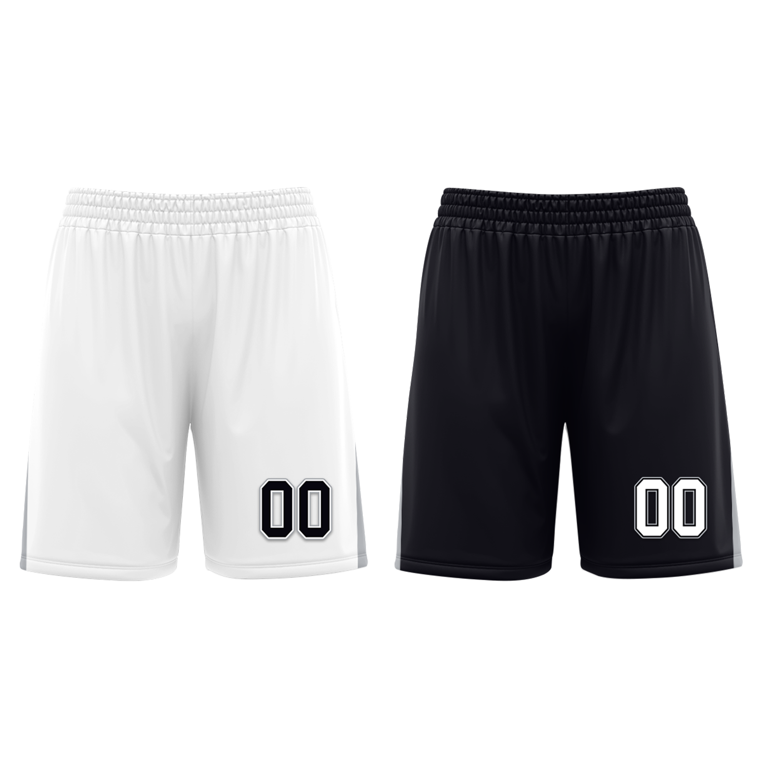 Custom White Black Classic Style Reversible Basketball Uniform Personalized Ordinary BBJR-D017051