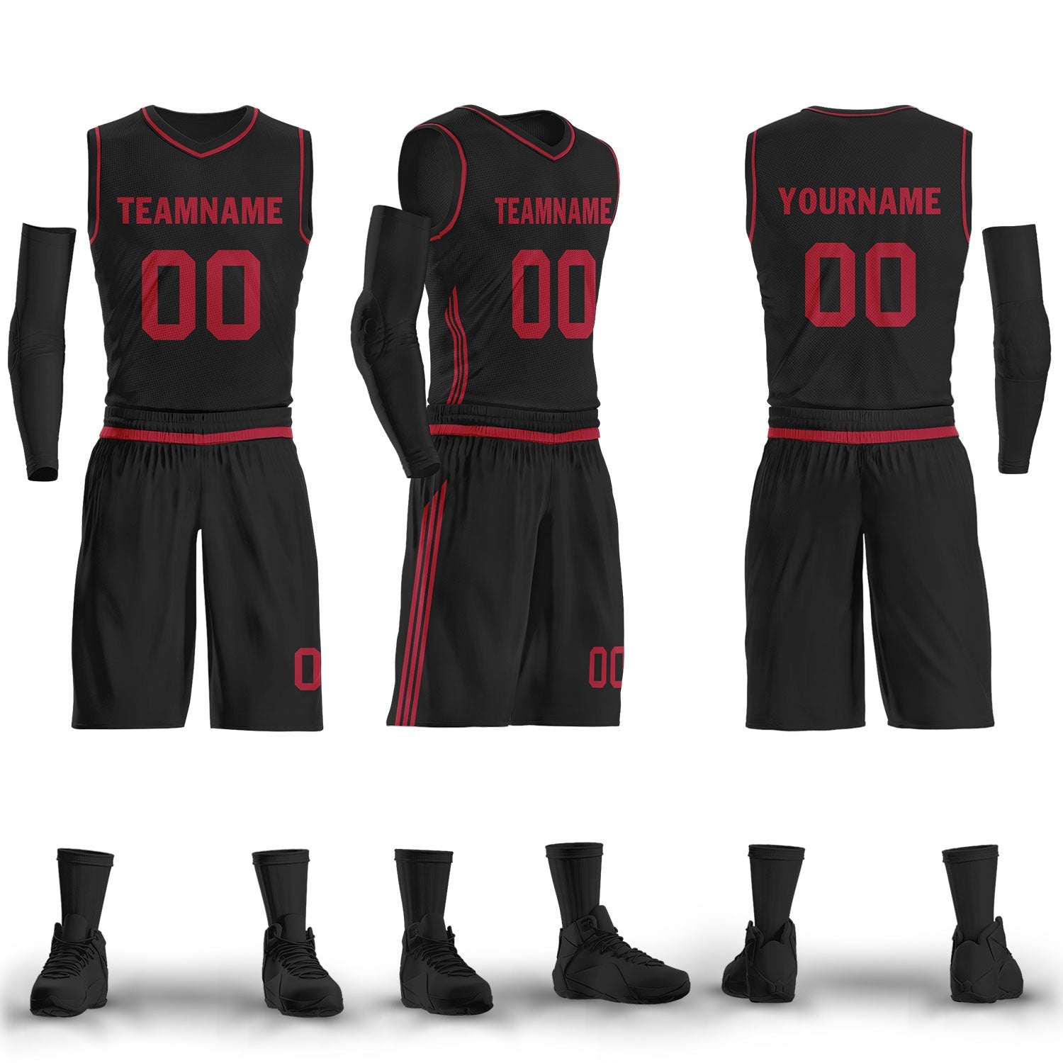 Custom Black Classic Style Sports Uniform Basketball Jersey BBJ01-D020105-4