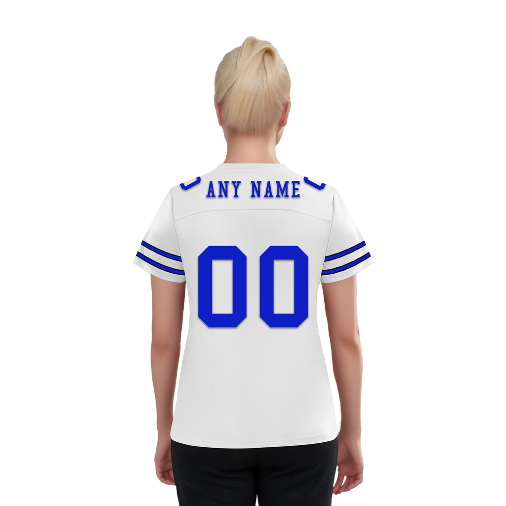 Custom White Classic Style Personalized Authentic Football Jersey FBJ02-bd0a700e
