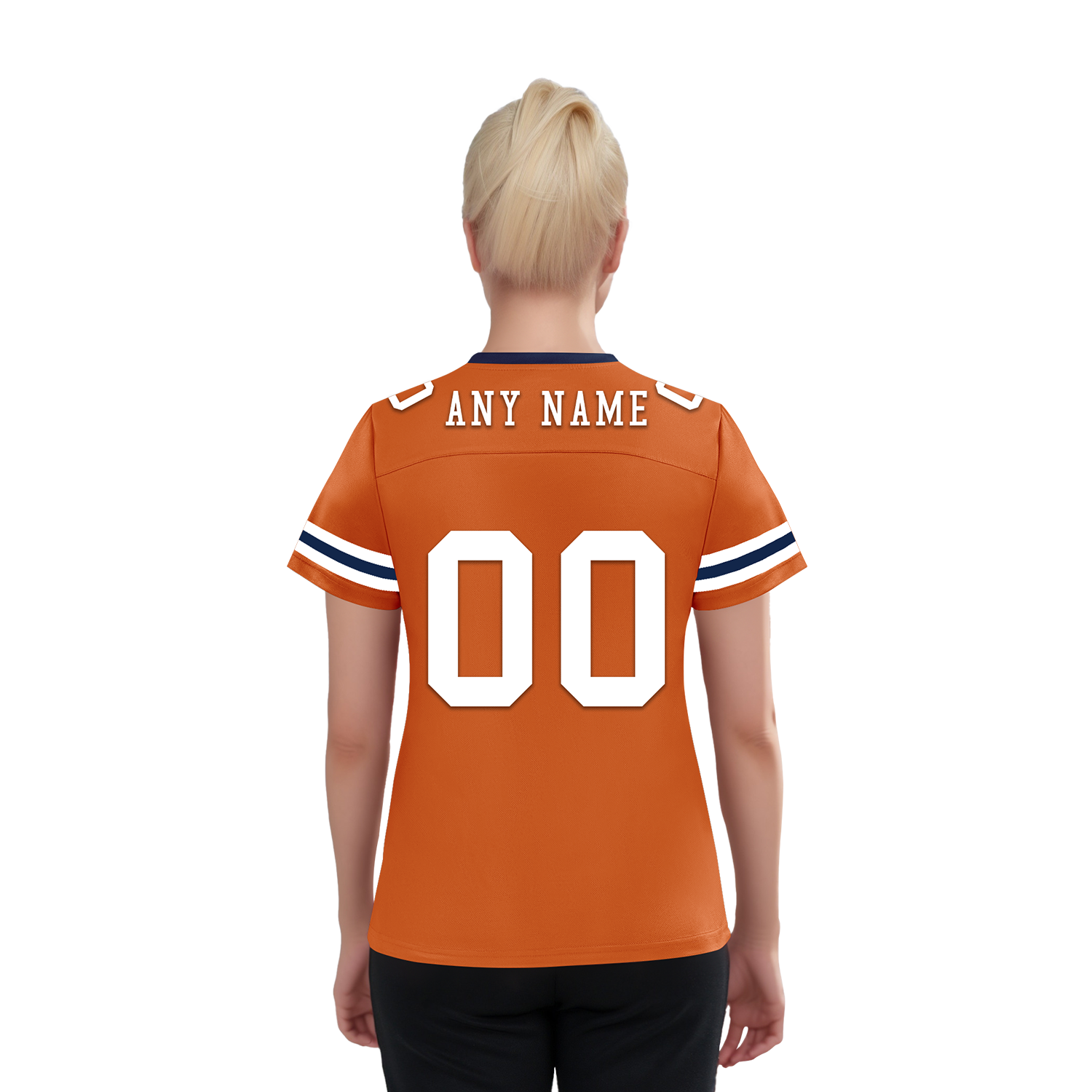 Custom Orange Classic Style Personalized Authentic Football Jersey FBJ02-bd0a70b8