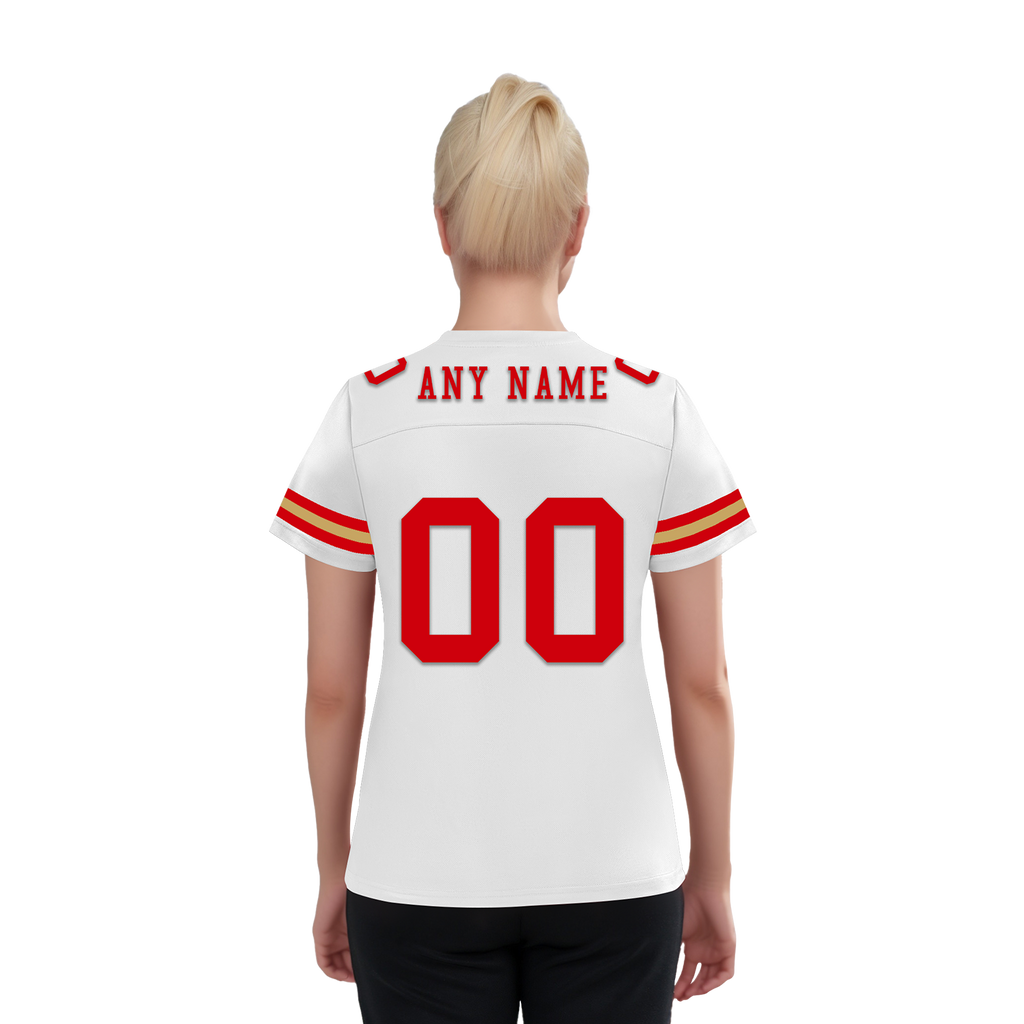 Custom White Classic Style Personalized Authentic Football Jersey FBJ02-bd0a70ac