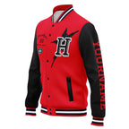 Custom Red Blue Houston Jacket and Sports Shoes Combo Offer Personalized Combo ZH-D020294-12