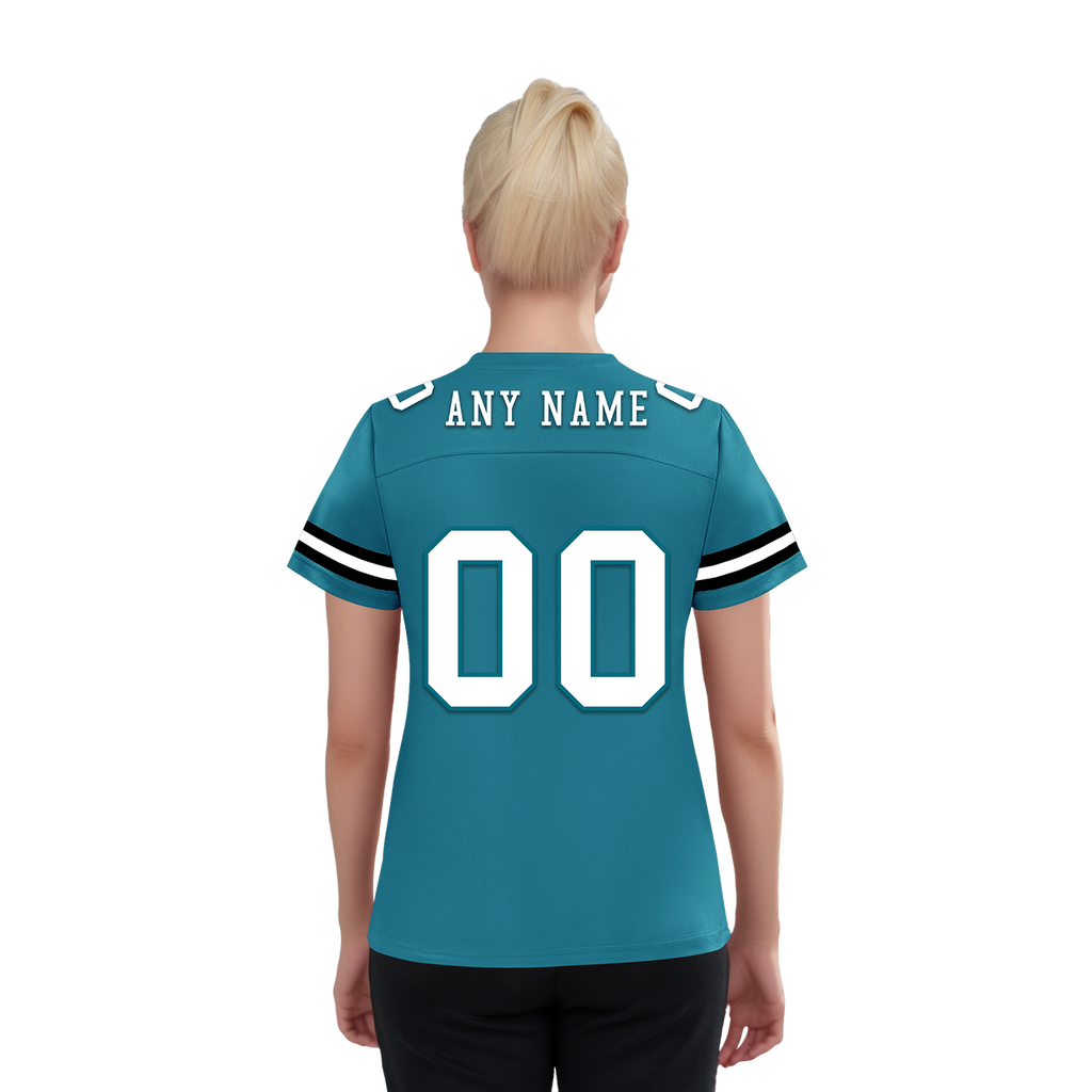 Custom Blue Classic Style Personalized Authentic Football Jersey FBJ02-bd0a70be