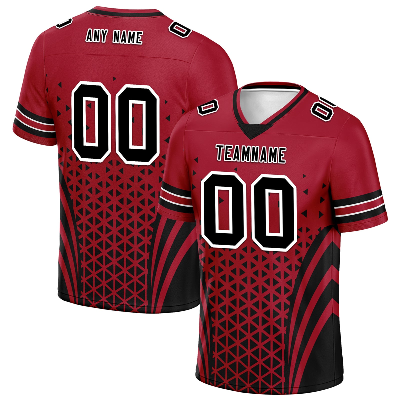 Custom Red Black Georgia Personalized Authentic Football Jersey FBJ02-D023033-3