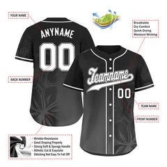 Custom Black Classic Style Personalized Authentic Baseball Jersey BSBJ01-D020160-1