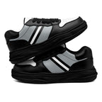 Custom Black Gray Las Vegas Shoes Personalized Sneaker FN032-D020389-20