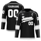 Custom Black White Personalized Hockey Jersey HCKJ01-D0a70e8