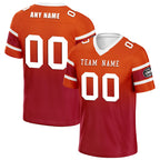 Custom Orange Red Tampa Bay Football Jersey and Hat Combo Offer Personalized Combo ZH-D020326-29