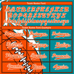 Custom Cyan Orange Classic Style Personalized Authentic Baseball Jersey UN002-D0b0a00-ba