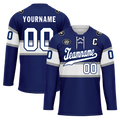 Custom Blue White Personalized Hockey Jersey HCKJ01-D0a70bd