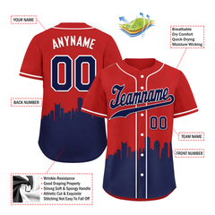 Custom Red Blue City Edition Personalized Authentic Baseball Jersey BSBJ01-D017123