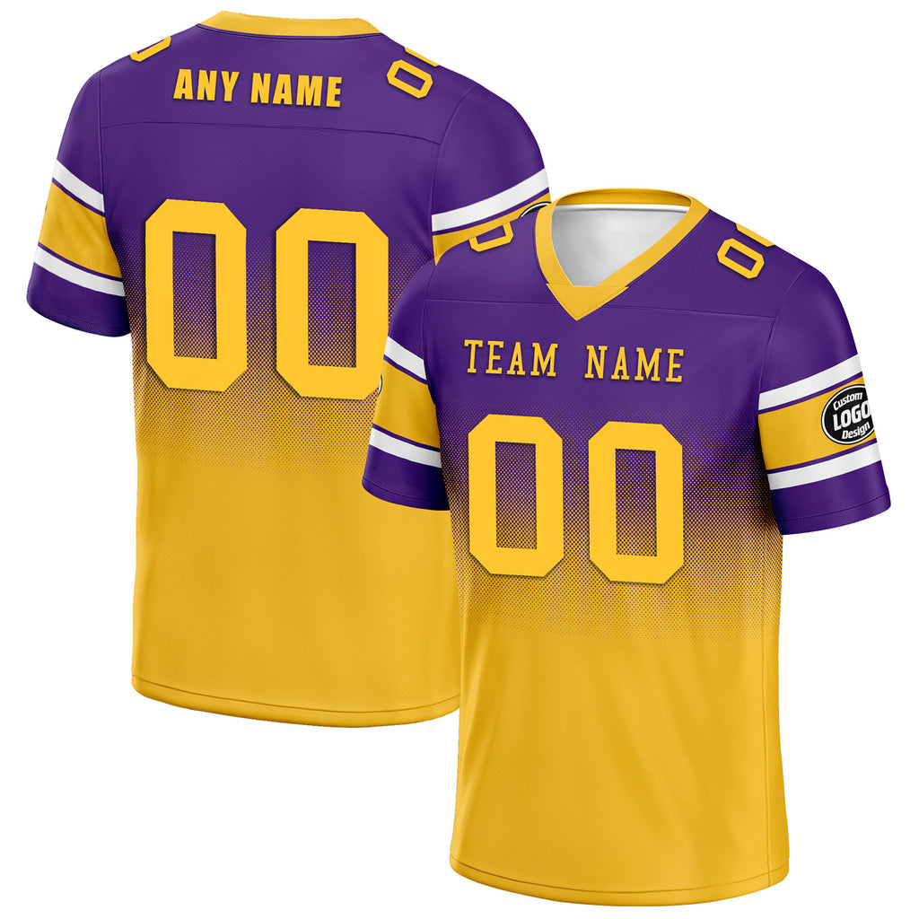 Custom Purple Yellow Minnesota Football Jersey and Hat Combo Offer Personalized Combo ZH-D020326-17