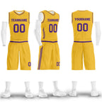 Custom Yellow Classic Style Sports Uniform Basketball Jersey BBJ01-D020105-15