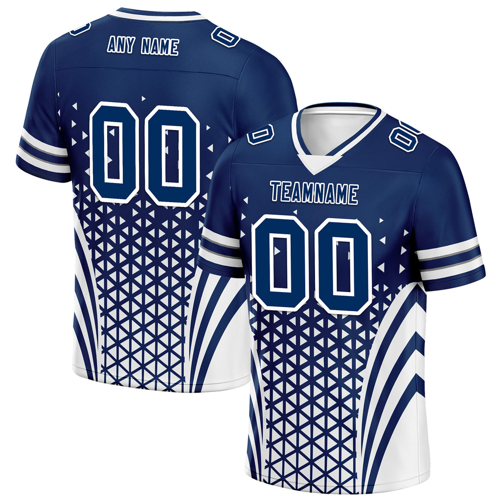 Custom Blue White Indiana Football Jersey and Sports Shoes Combo Offer Personalized Combo ZH-D023031-14