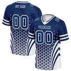 Custom Blue White Indiana Football Jersey and Sports Shoes Combo Offer Personalized Combo ZH-D023031-14