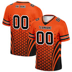 Custom Black Orange Ohio Personalized Authentic Football Jersey FBJ02-D023033-6