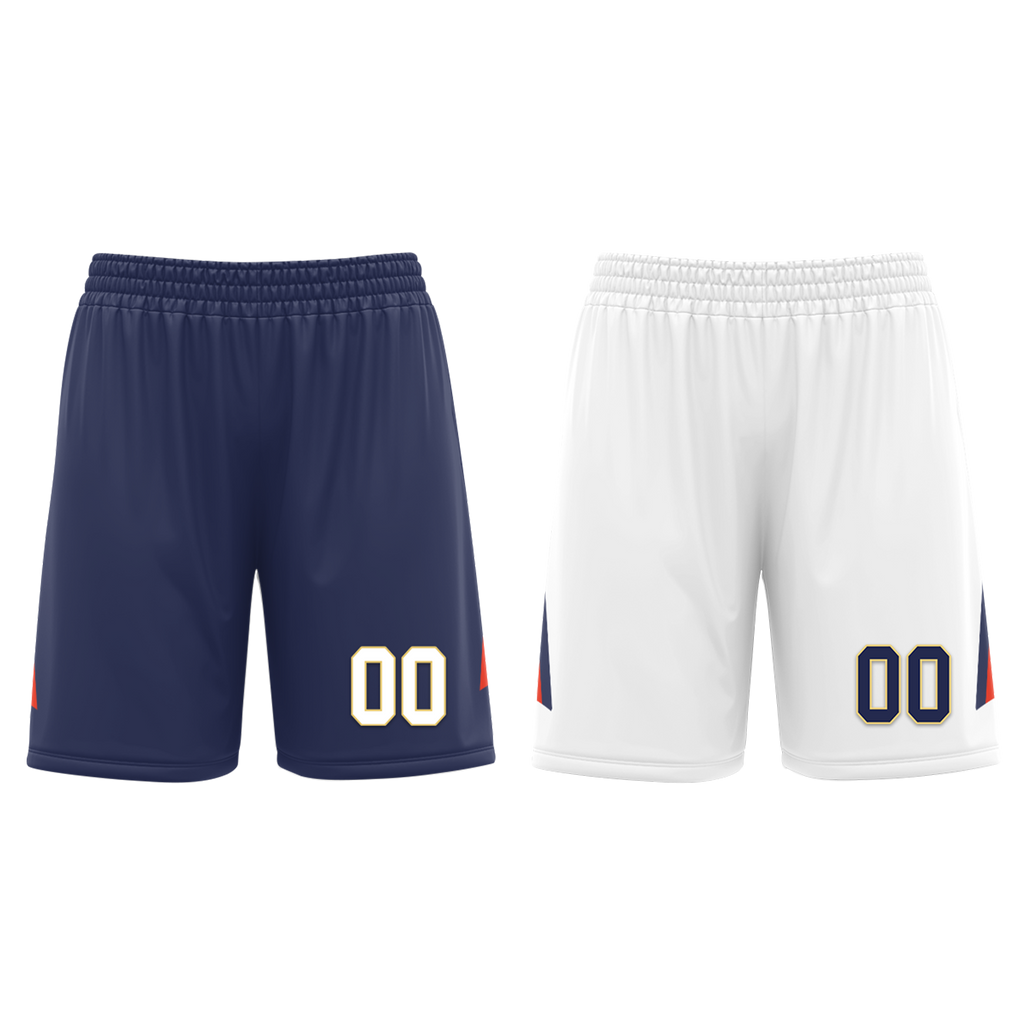Custom Blue White Classic Style Reversible Basketball Uniform Personalized COOLMAX BBJR-D017050