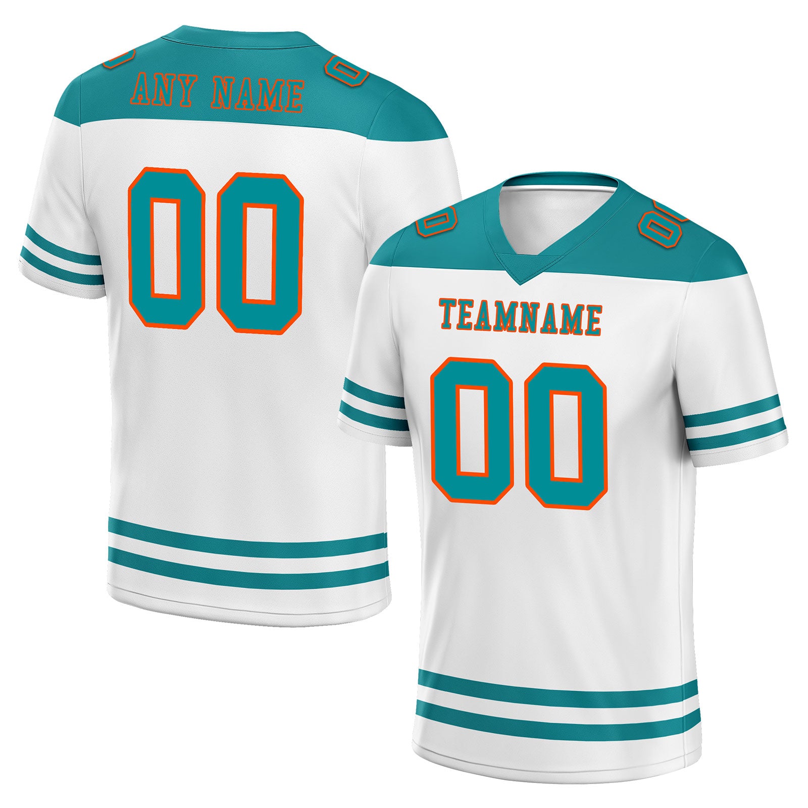 Custom Miami Personalized Authentic Football Jersey FBJ02-E0607-2