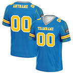 Custom Blue Los Angeles Football Jersey and Sports Shoes Combo Offer Personalized Combo ZH-D025008-24