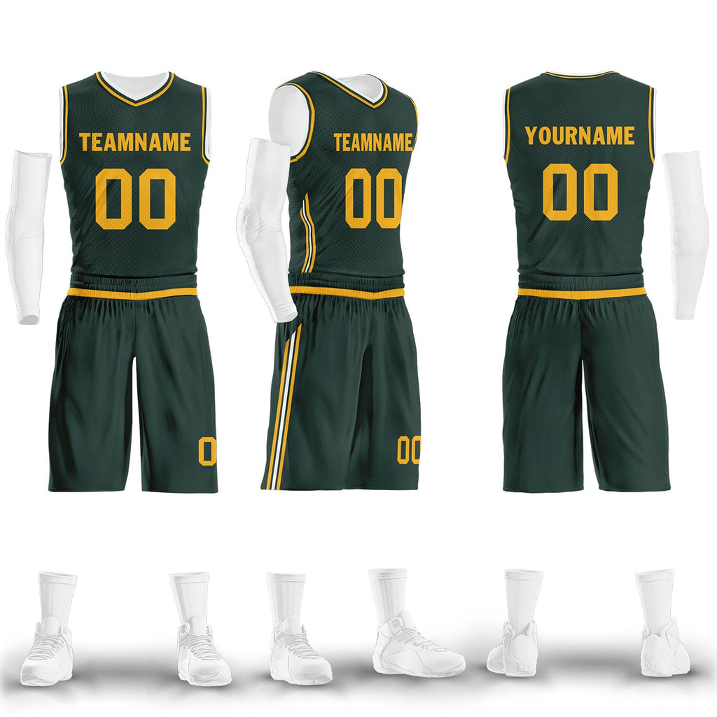 Custom Green Classic Style Sports Uniform Basketball Jersey BBJ01-D020105-10