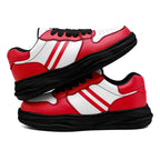 Custom Red White Kansas City Shoes Personalized Sneaker FN032-D020389-18
