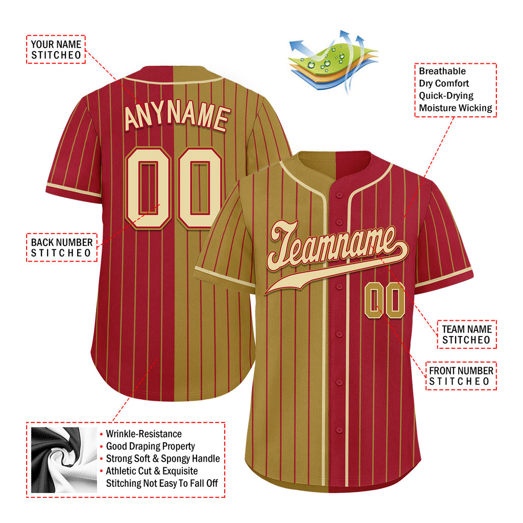 Custom Stripe Fashion Personalized Authentic Baseball Jersey BSBJ01-E06043-12