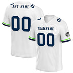 Custom White Seattle Personalized Authentic Football Jersey FBJ02-D020263-27