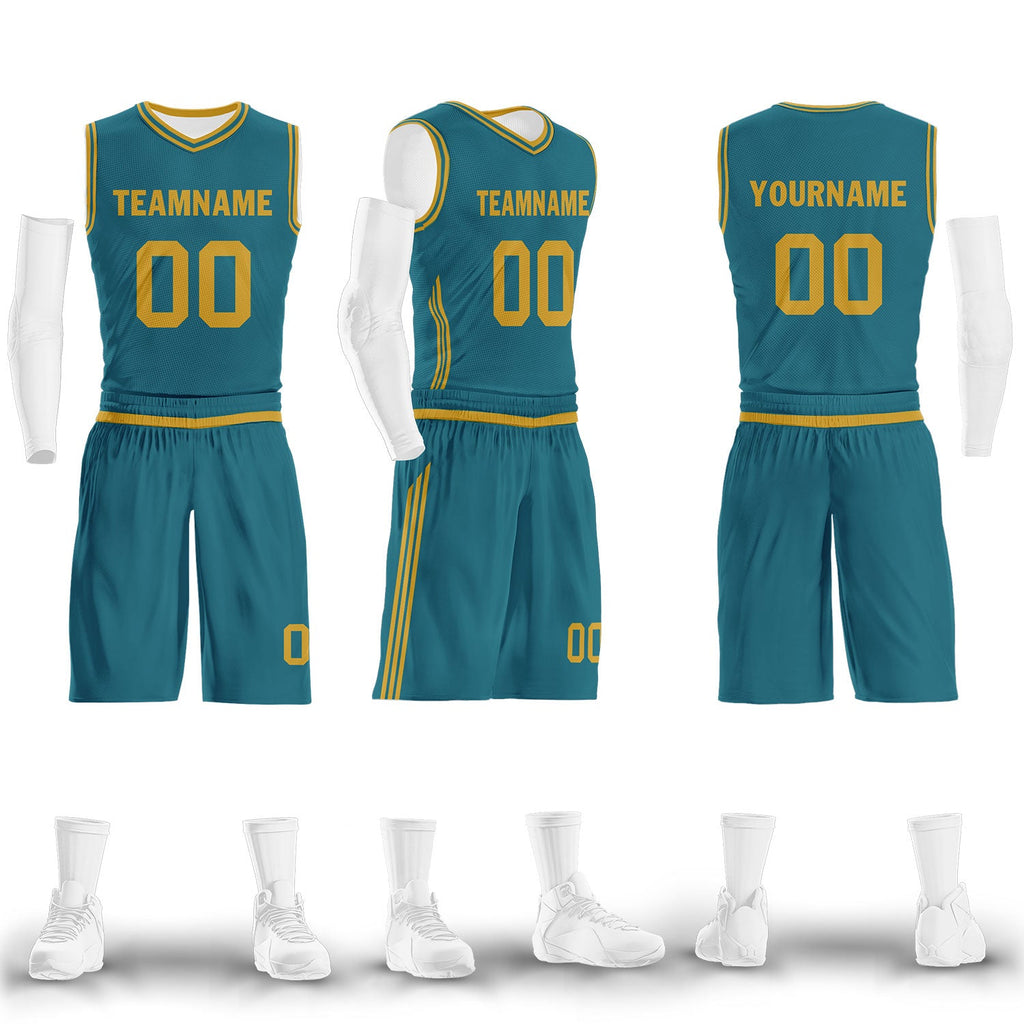 Custom Green Classic Style Sports Uniform Basketball Jersey BBJ01-D020105-13