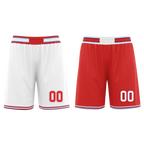 Custom White Red Classic Style Reversible Basketball Uniform Personalized Ordinary BBJR-D017041